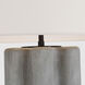 Kelly Wearstler Vellig 28 inch 15.00 watt Oyster Stained Concrete Table Lamp Portable Light, Medium