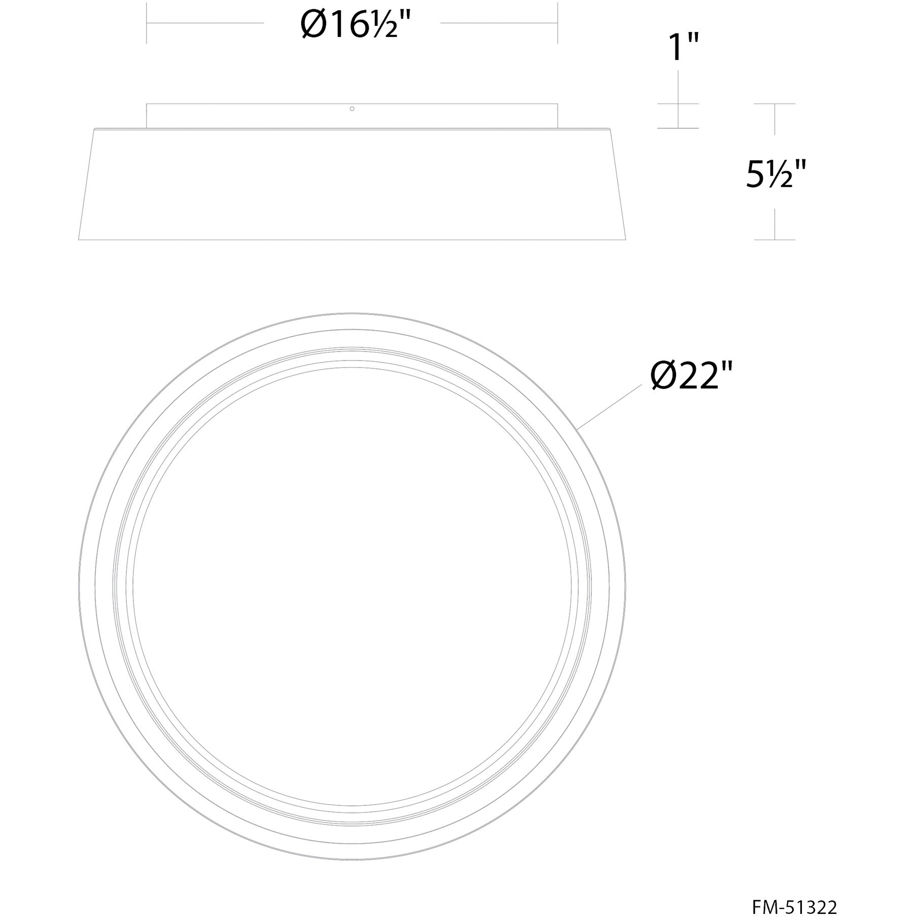Gilt LED 22 inch Bronze Gold Leaf Indoor Ceiling Lighting