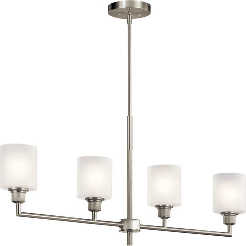 Lynn Haven 4 Light 5 inch Brushed Nickel Chandelier Linear (Single) Ceiling Light, Single