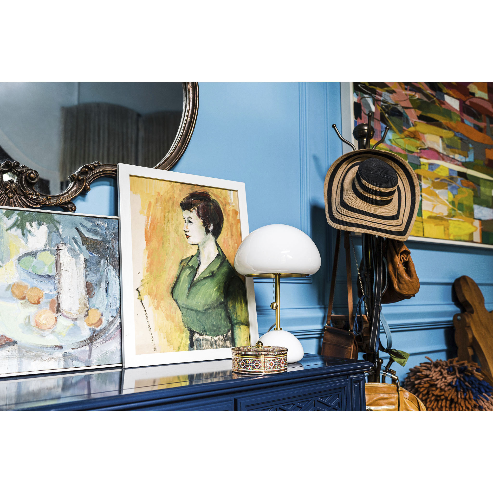 Cortney 18.25 inch 8.00 watt Aged Brass Table Lamp Portable Light