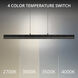 Grille Linear Pendant Ceiling Light in 3500K, dweLED