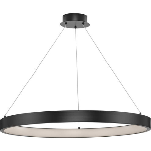 Inverse LED LED 30 inch Matte Black Pendant Ceiling Light, Progress LED