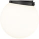 Calhoun 1 Light 9 inch Matte Black Flush Mount Ceiling Light