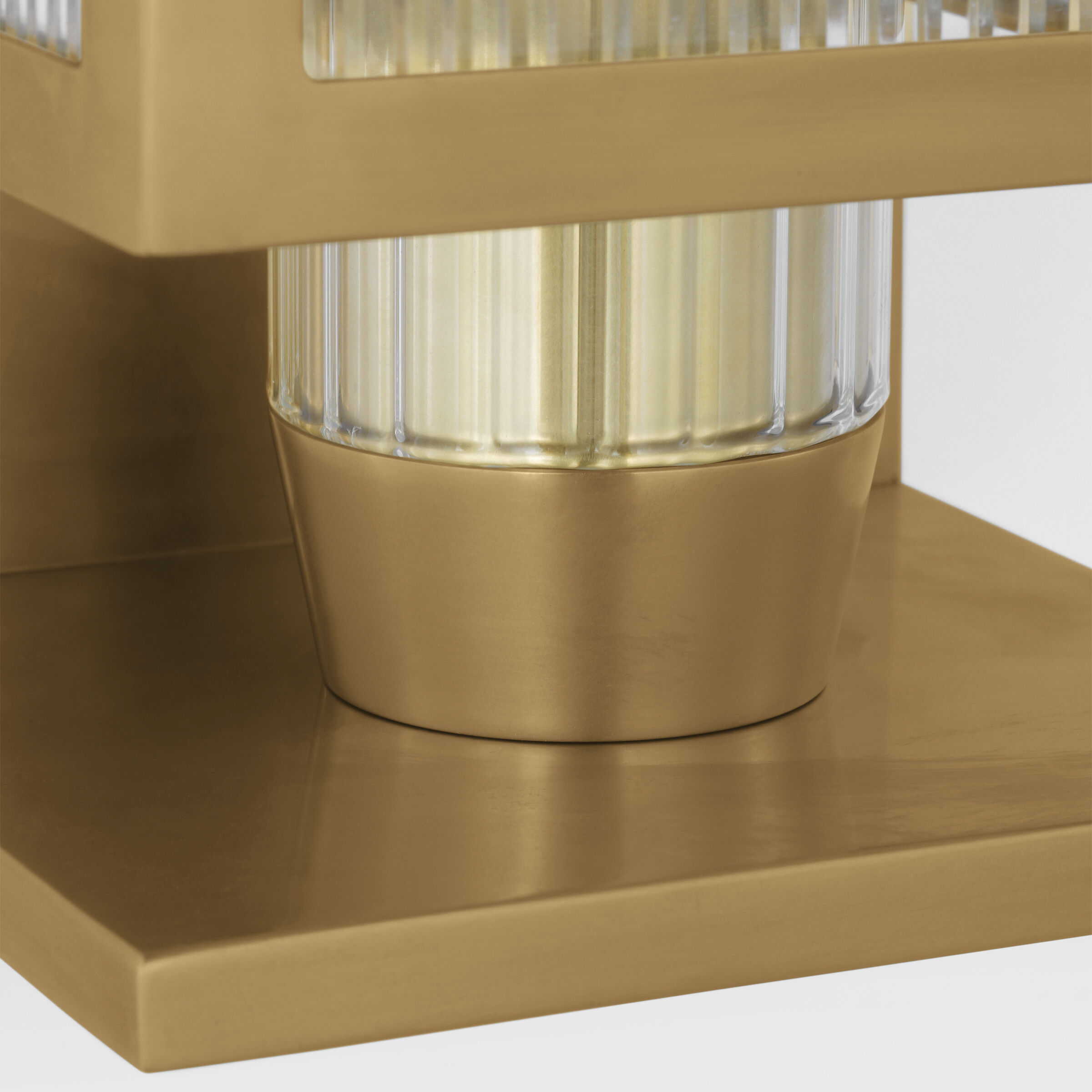 Barbara Barry York LED 16.25 inch Soft Brass Single Box Outdoor Sconce