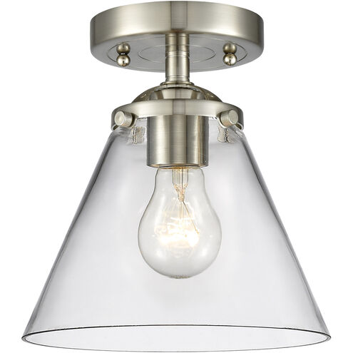 Nouveau Large Cone 1 Light 7.75 inch Semi-Flush Mount
