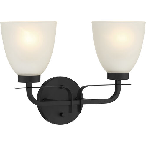 Kaitlen 2 Light 15 inch Coal Bath Light Wall Light