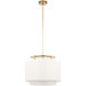 Ray Booth Elias LED 20 inch Antique-Burnished Brass Pendant Ceiling Light