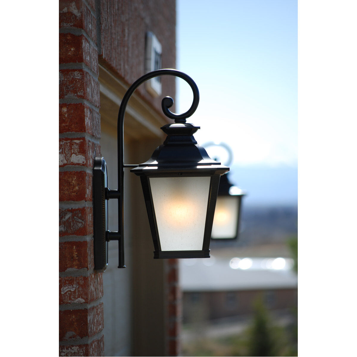 Knoxville 1 Light 11 inch Bronze Outdoor Wall Lantern