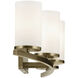 Crosby 4 Light 31.25 inch Natural Brass Bath Light Wall Light