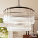 Ontario 6 Light 24 inch Matte Black Pendant Ceiling Light, Medium