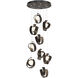 Riza 9 Light 21.1 inch Bronze Pendant Ceiling Light
