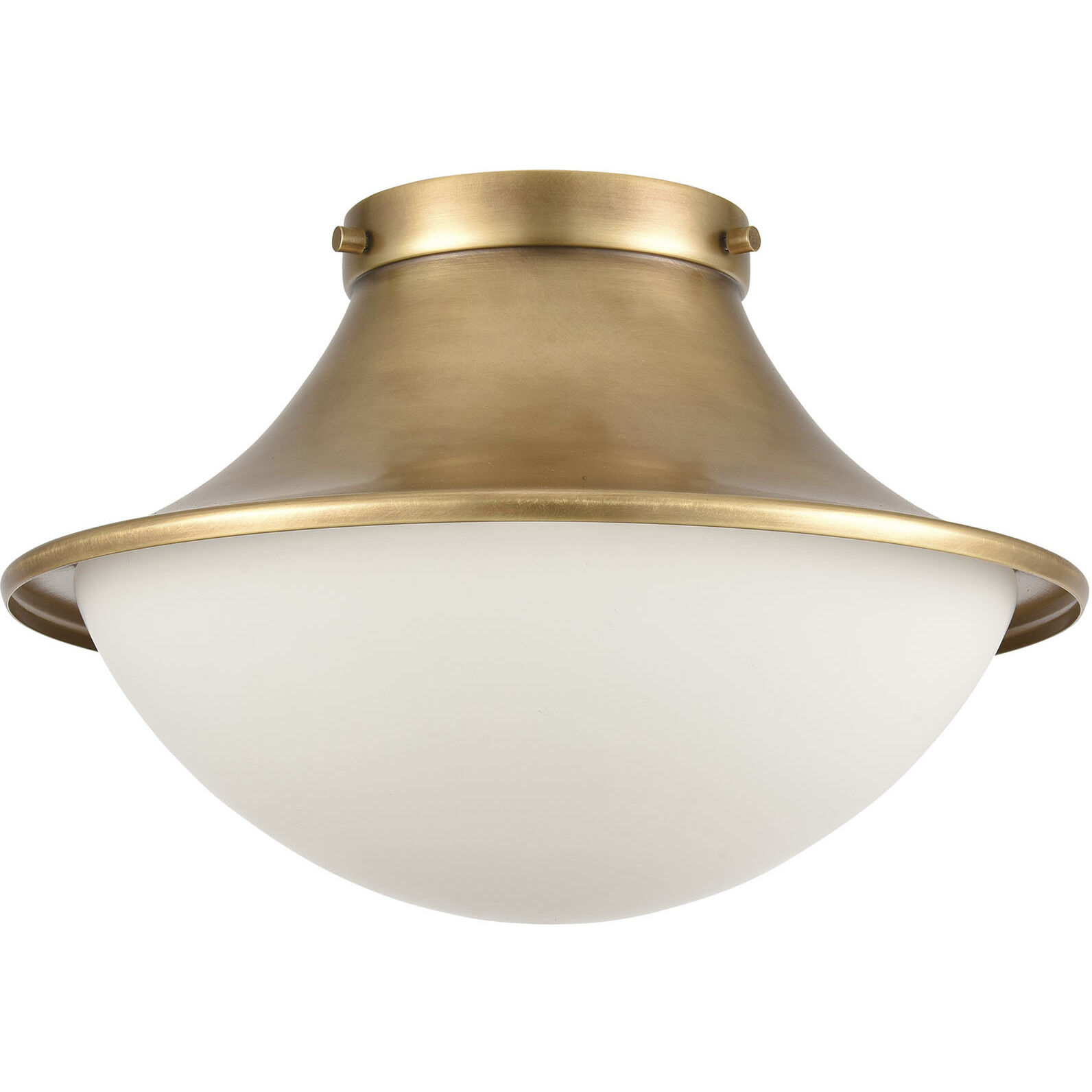Matterhorn 1 Light 13 inch Natural Flush Mount Ceiling Light