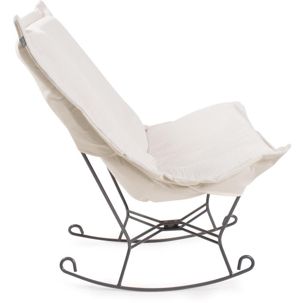 Pana 40 inch Natural Puff Rocker Ottoman