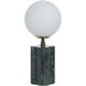 Amabel 13 inch 15 watt Green Marble Table Lamp Portable Light