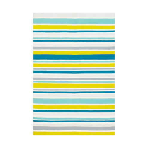 Maritime 36 X 24 inch Aqua/Ivory/Lime/Teal/Beige Indoor Area Rug, Rectangle