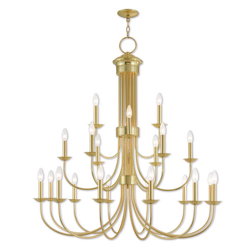 Estate 21 Light 42 inch Polished Brass Foyer Chandelier Ceiling Light