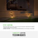 Taper 12v 1.90 watt Satin White Landscape Step Light, Horizontal