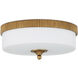 Bryce LED 16.25 inch Gold Flush Mount Ceiling Light, Barry Goralnick Collection