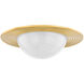 Geraldton LED 21 inch Aged Brass Flush Mount Ceiling Light