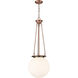 Beacon 1 Light 14 inch Antique Copper Pendant Ceiling Light