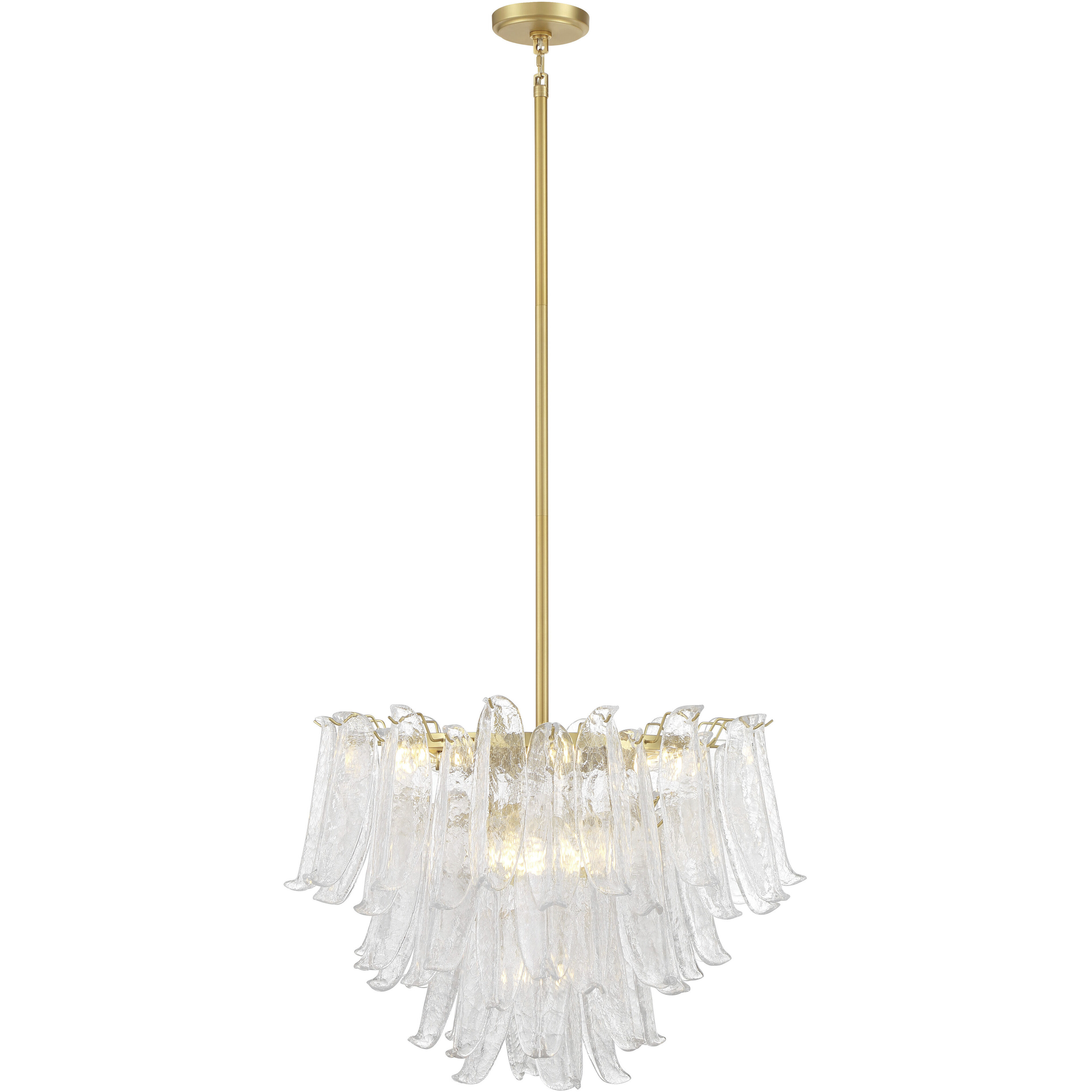 Regent 13 Light 28.25 inch Legacy Brass Chandelier Ceiling Light in Clear Crackled Glass