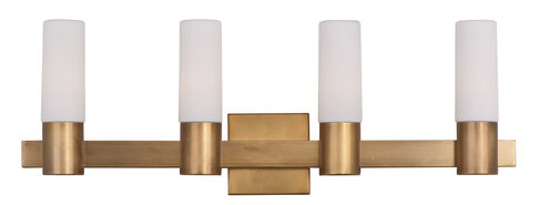 Contessa 4 Light 29 inch Natural Aged Brass Bath Light Wall Light