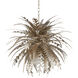 Abyssinia 12 Light 34 inch Contemporary Silver Leaf and Dark Silver Leaf Chandelier Ceiling Light