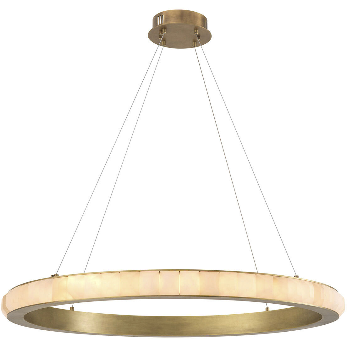Cabildo 40.16 inch Alabaster with Antique Brass Chandelier Ceiling Light