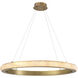 Cabildo 40.16 inch Alabaster with Antique Brass Chandelier Ceiling Light
