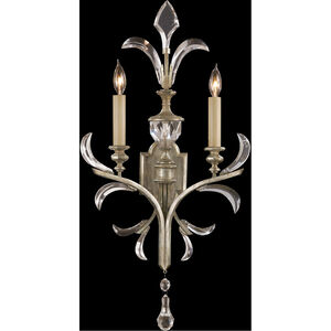 Beveled Arcs 2 Light 17 inch Silver Sconce Wall Light