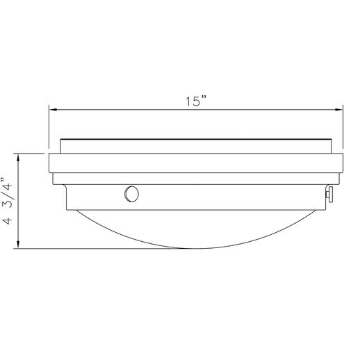 Lucerne 3 Light 15 inch Polished Nickel Flush Mount Ceiling Light, Essentials