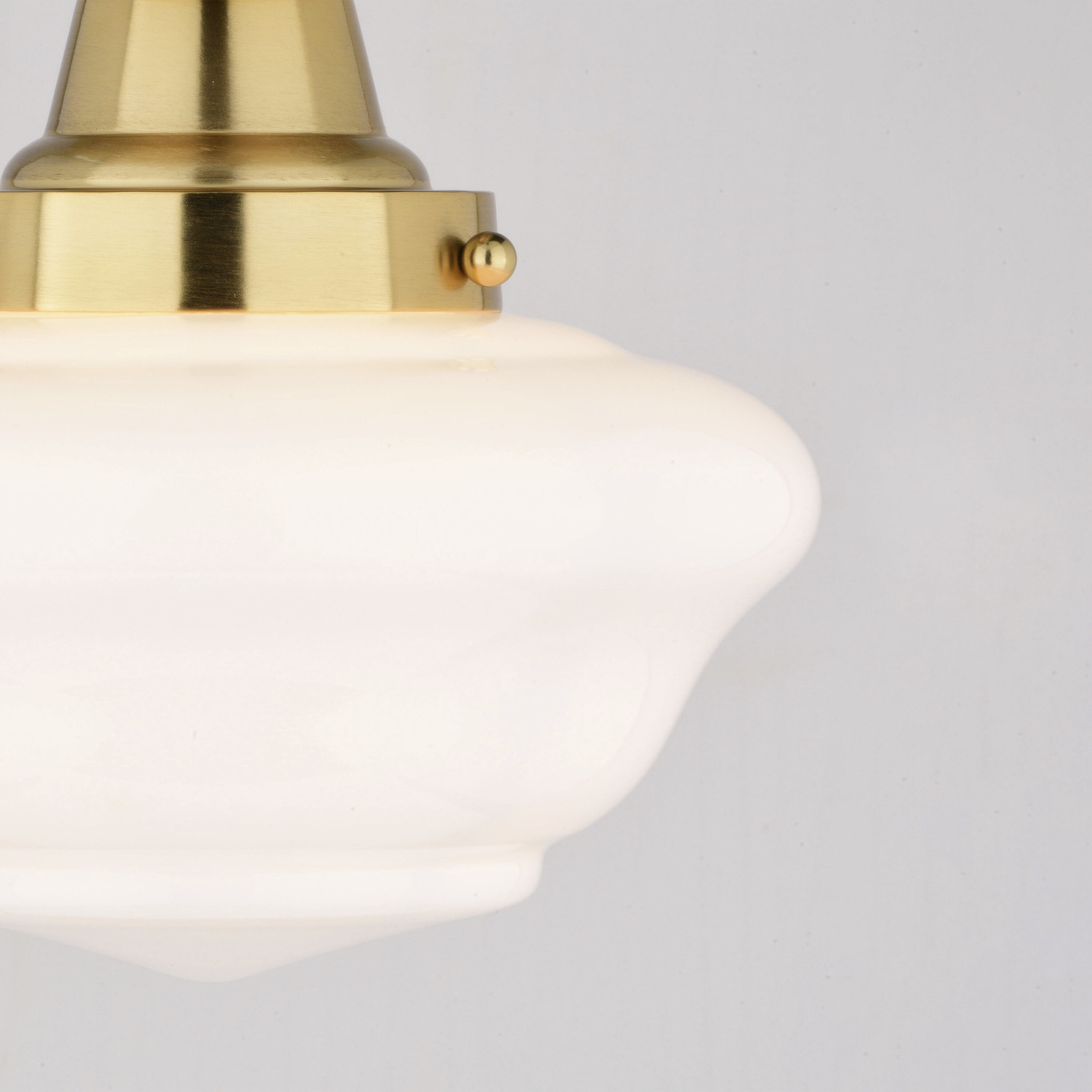 Eastgate LED 8.75 inch Antique Gold Semi-Flush Mount Ceiling Light