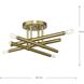 Arya 4 Light 20.12 inch Brushed Gold Semi-Flush Mount Ceiling Light, Design Series