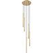 Forest LED 12 inch Modern Gold Chandelier Ceiling Light