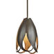 Pental 1 Light 8.3 inch Dark Smoke Mini Pendant Ceiling Light