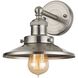 English Pub 1 Light 10 inch Satin Nickel Vanity Light Wall Light