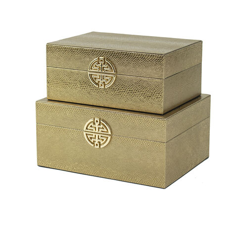 Yasmeen 9 X 6.7 inch Bronze/Gold Box