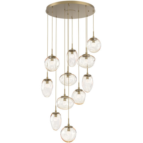 Cosmos LED LED 37.8 inch Gilded Brass Chandelier Ceiling Light, Round Multi-Port