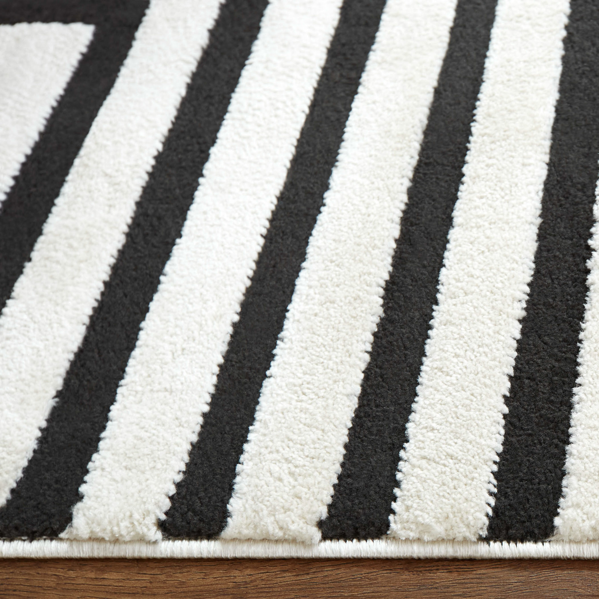 Optika 158 X 118 inch Black/White Rug in 10 x 13