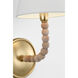 C&M by Chapman & Myers Fiona 1 Light 6.29 inch Gild Wall Sconce Wall Light in LED