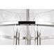 Amado 3 Light 14 inch Polished Nickel Semi Flush Mount Ceiling Light
