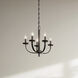 Kennewick 5 Light 18 inch Black Chandelier Ceiling Light 
