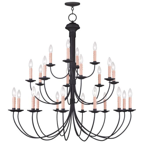 Heritage 24 Light 42 inch Black Chandelier Ceiling Light