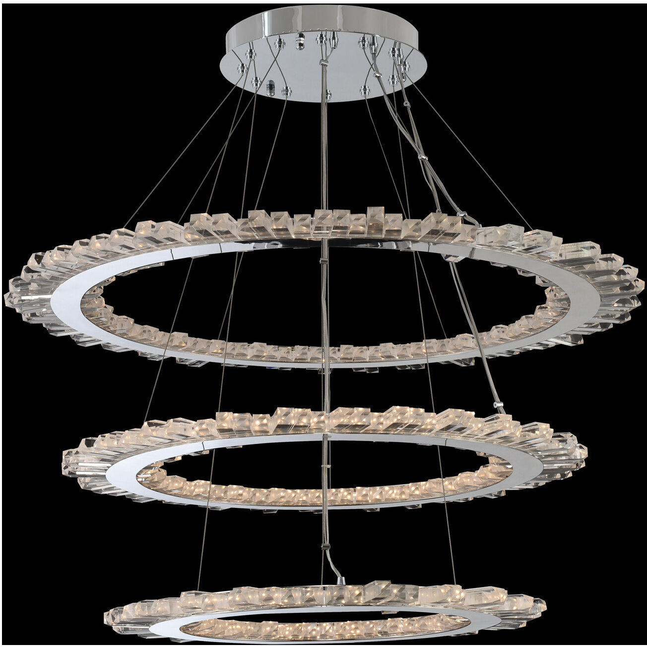 Quasar LED 42 inch Chrome Pendant Ceiling Light