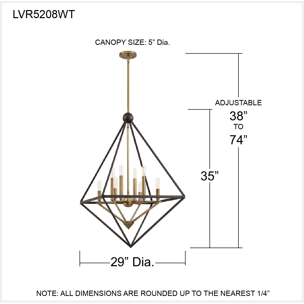 Louvre 8 Light 29 inch Western Bronze Foyer Chandelier Ceiling Light 