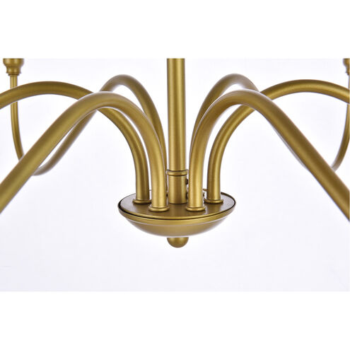 Rohan 6 Light 36 inch Brass Chandelier Ceiling Light