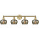Fenton 4 Light 33.5 inch Brushed Brass Bath Vanity Light Wall Light in Mercury