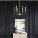 Cortlandt 6 Light 28 inch Natural Brass with Bronze Accents Chandelier Ceiling Light