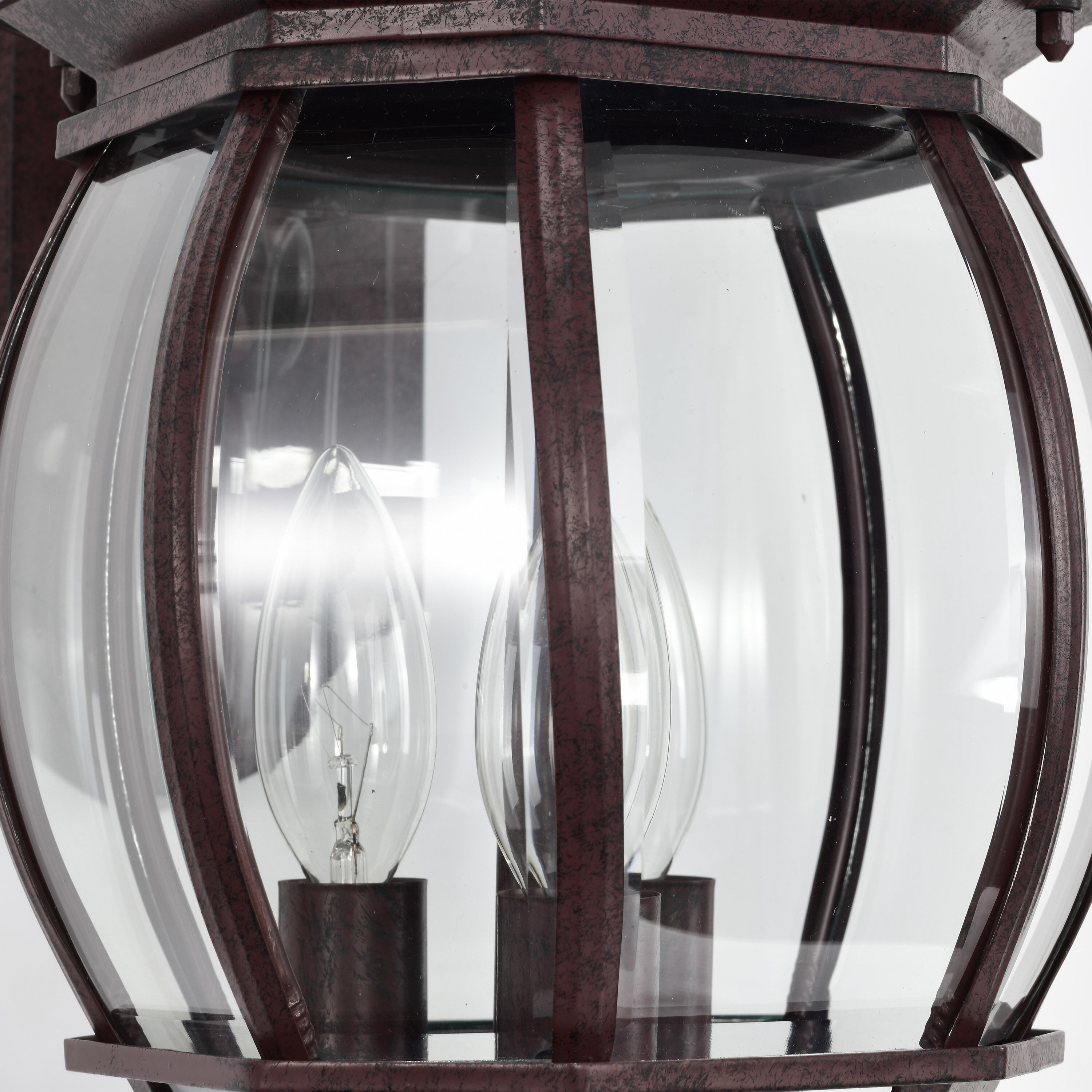 Central Park 3 Light 23 inch Old Bronze Outdoor Wall Lantern