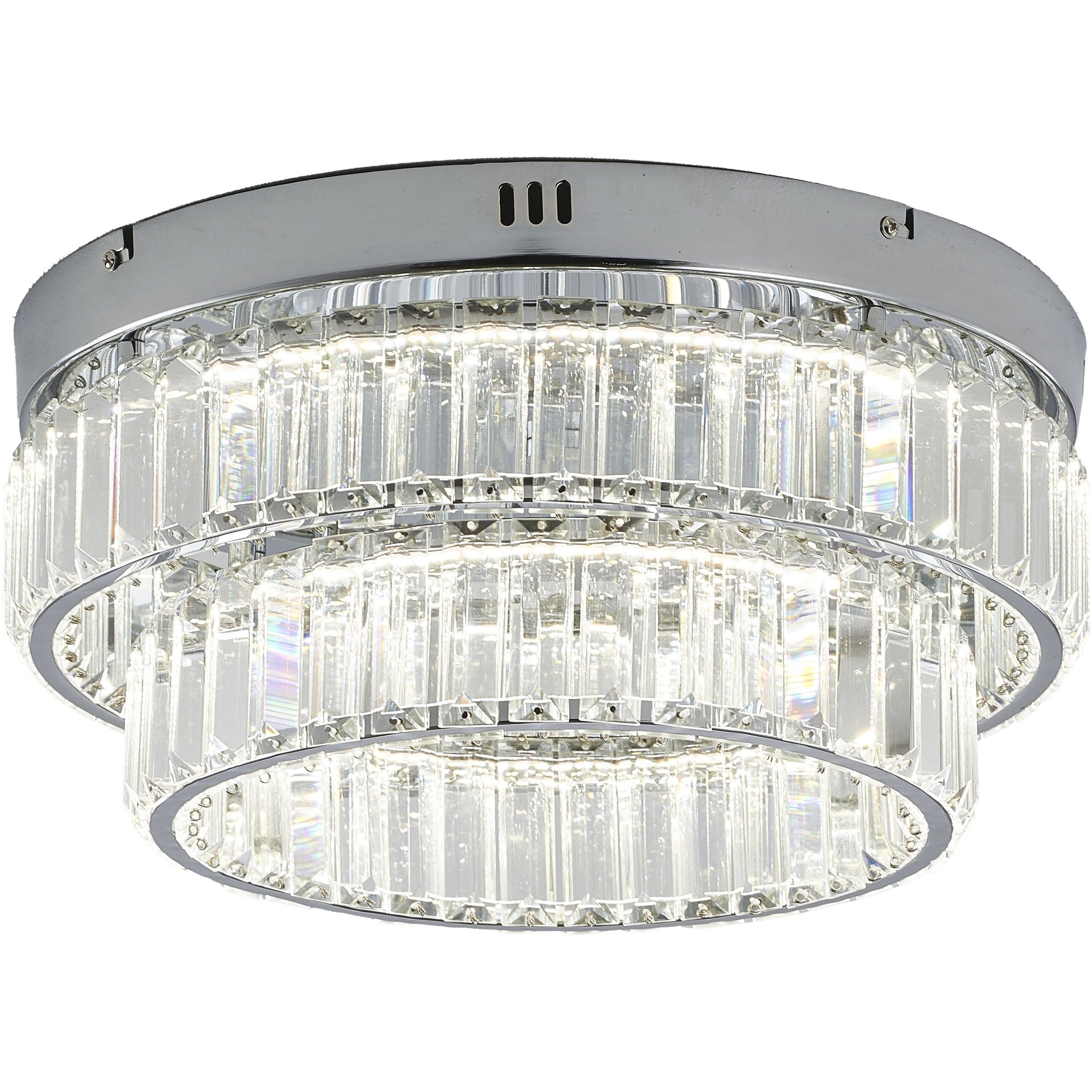 Canada LED 15.75 inch Chrome Flush Mount Ceiling Light